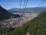 Blick nach Bozen Hauptstadt der autonomen Provinz Südtirol