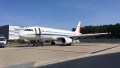 Das DLR Forschungsflugzeug mit dem Kennzeichen D-ATRA wurde mit umfangreichen Anbauten zur Lärmminderung ausgestattet.