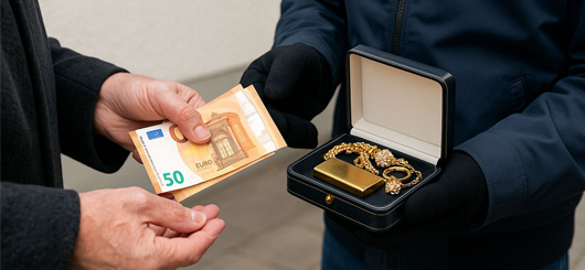 Übergabe von Geld und Wertgegenständen an Betrüger