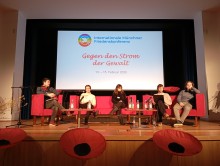 Von links: Dr. Kerem Schamberger, Simon David Dressler, Sofia Orr, Timofey Vaskin, Yan Kormilitsyn