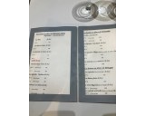 Speisekarte mit dem Austerangebot