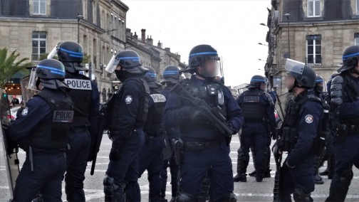 Blocages et manifestations contre la passage en force d'article 49.3 réforme des retaites . Bordeaux 17 et 18 mars 2023