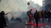 Blocages et manifestations contre la passage en force d'article 49.3 réforme des retaites . Bordeaux 17 et 18 mars 2023