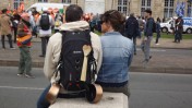 Manifestation le 1er mai 2023 à Bordeaux Suite de tension dans la réforme des retraites © cliché non libre de droits