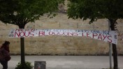 Manifestation le 1er mai 2023 à Bordeaux Suite de tension dans la réforme des retraites © cliché non libre de droits