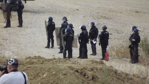 Manifestation contre l' A69 5 juillet 2025 dans le Tarn chateau de Scopont